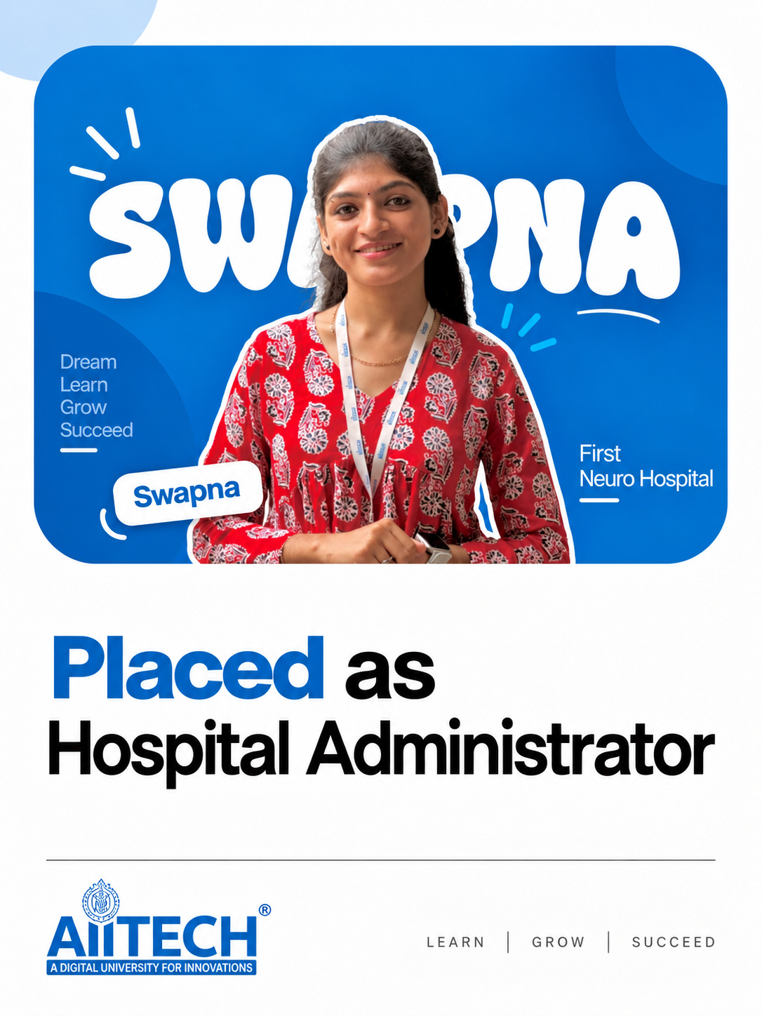 AIITECH Placed Student - Swapna