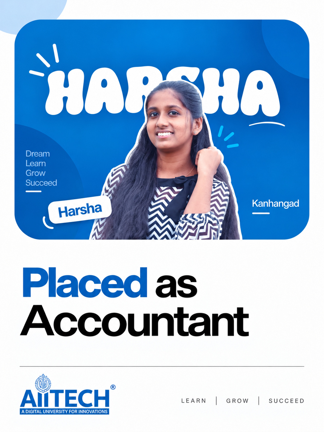 AIITECH Placed Student - Harsha