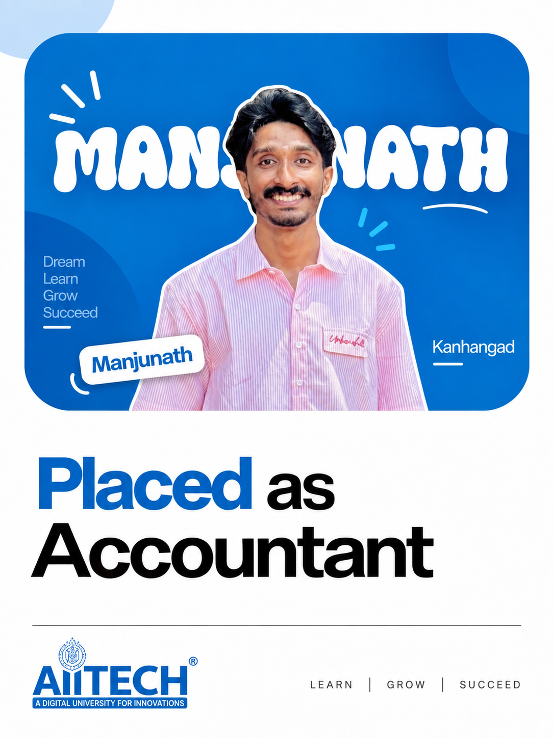 AIITECH Placed Student - Manjunath