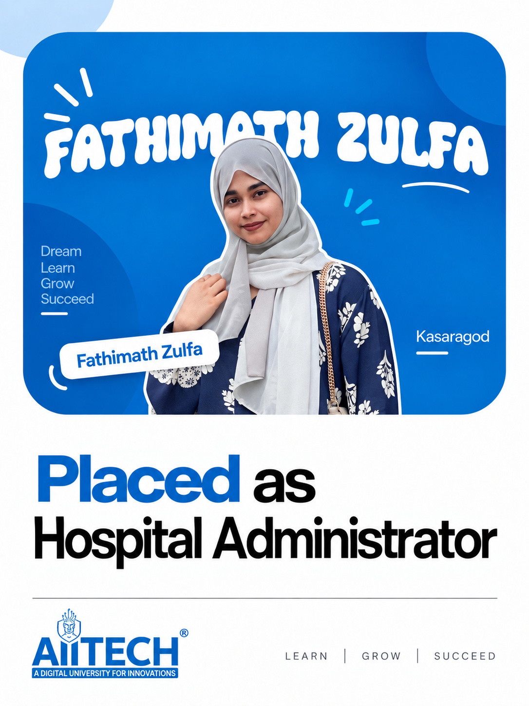 AIITECH Placed Student - Fathimath Zulfa