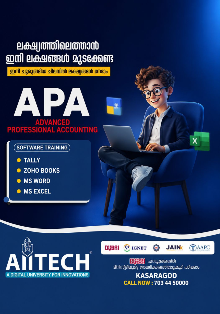 BEST APA AIITECH IT EDUCATION IN KASARAGOD2026